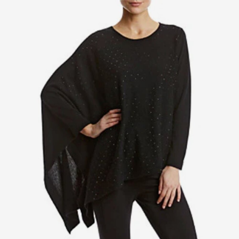 Anne Klein One-Sleeve Poncho Sweater - Women's Size Large